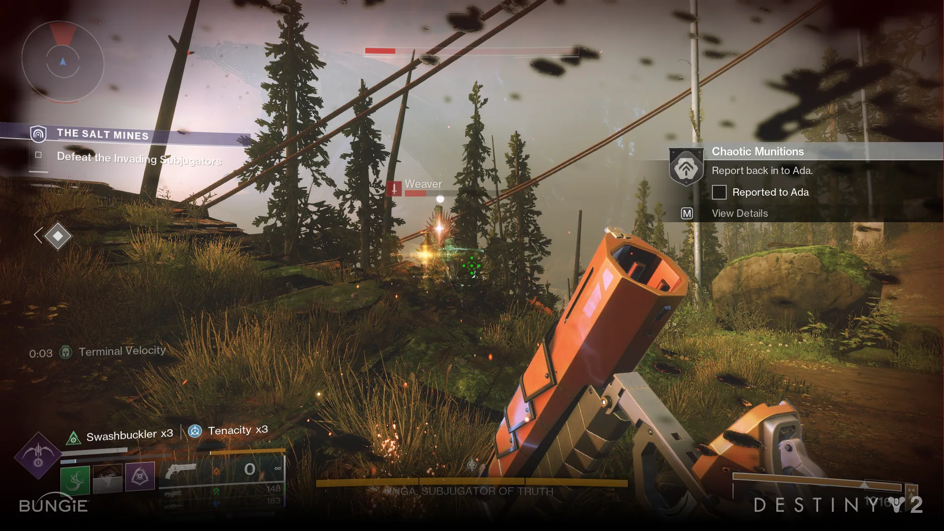 Arms Week HUD directive in gameplay