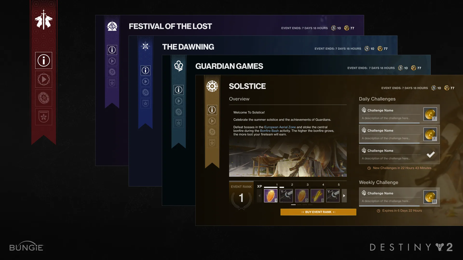 Event Home UI framework and theming