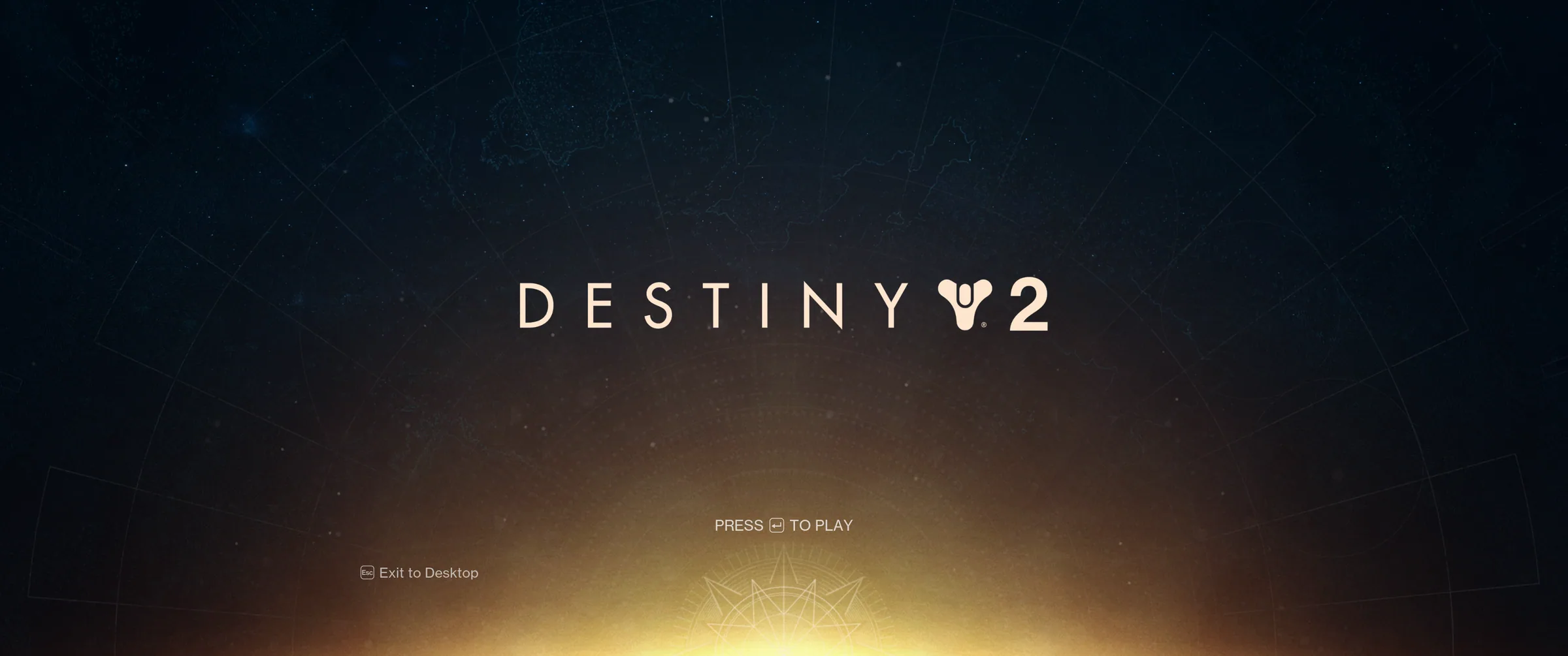 Destiny 2 Monument of Triumph ultrawide title screen