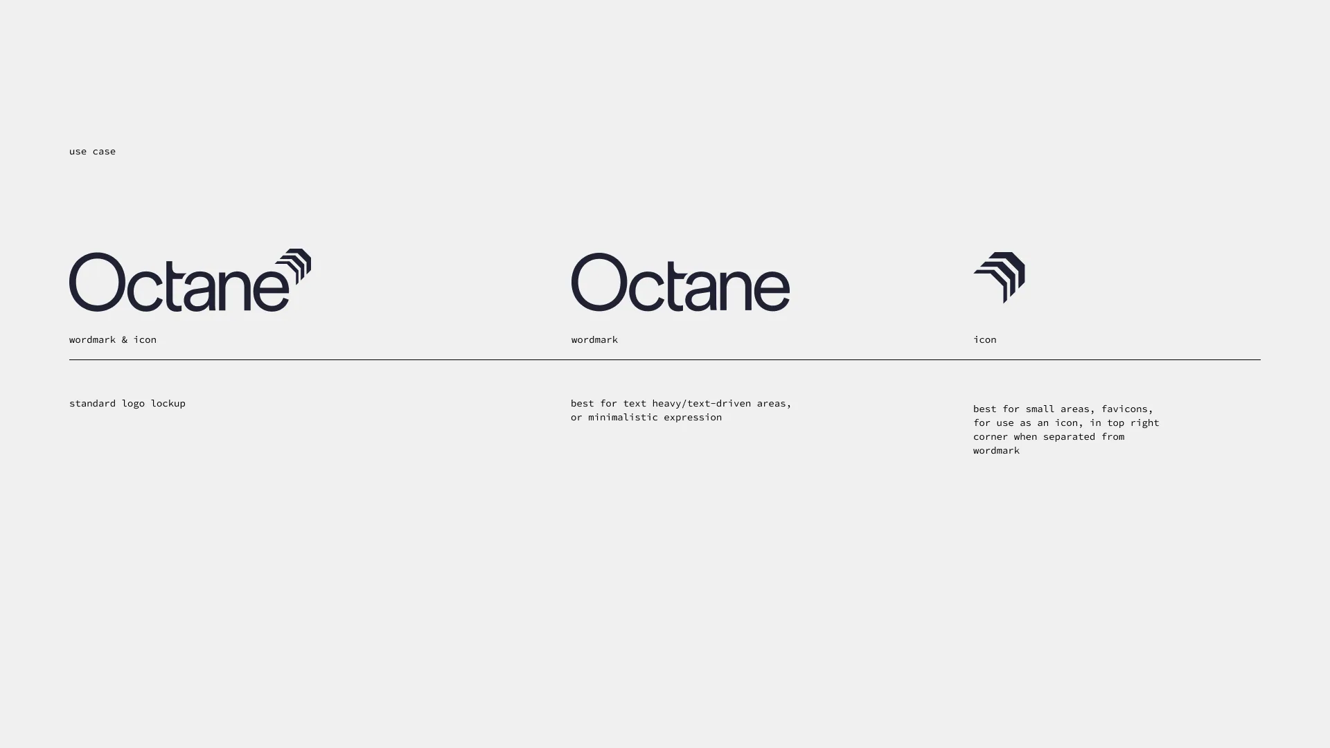 Octane style guide, usage