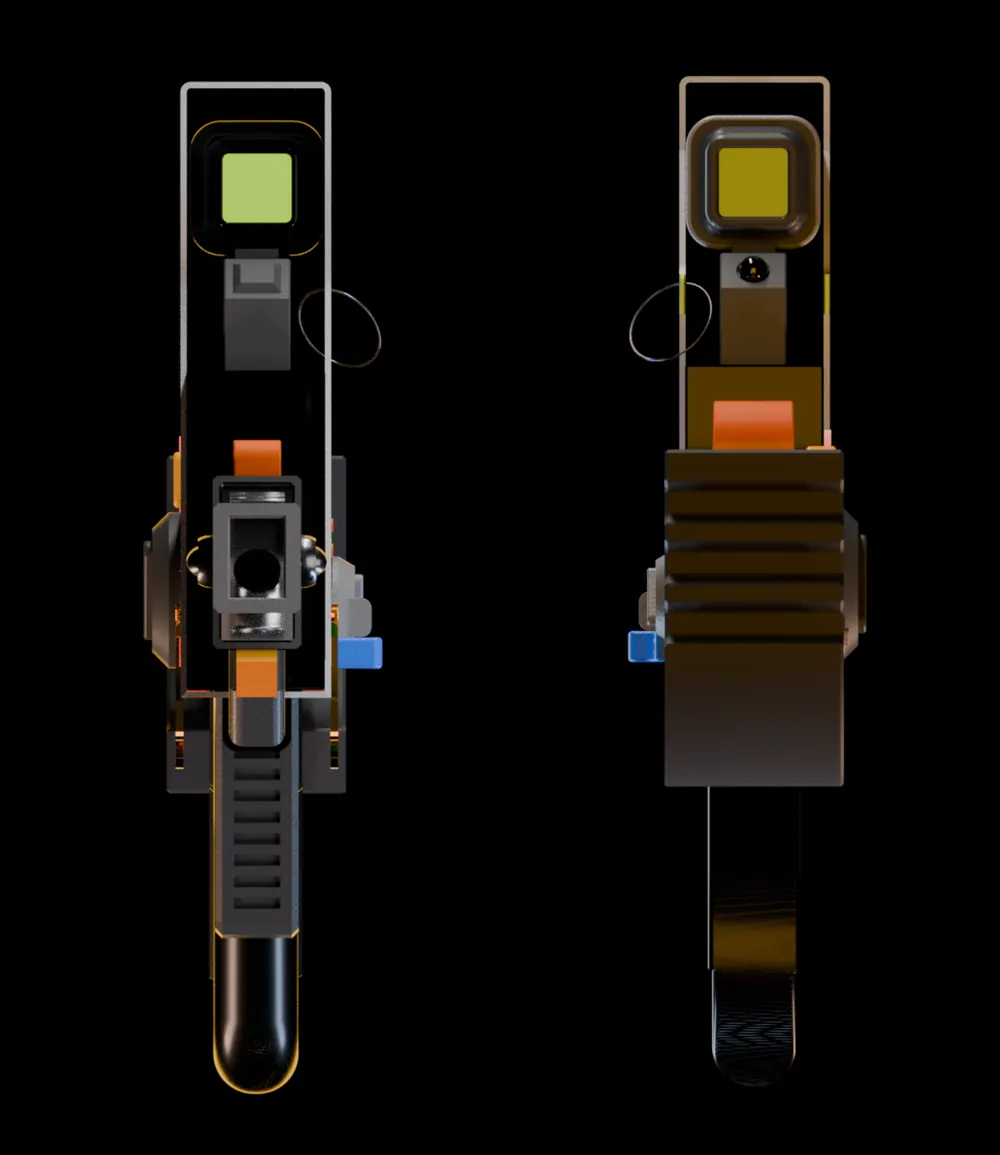 Marathon sniper rifle concept, 3D render